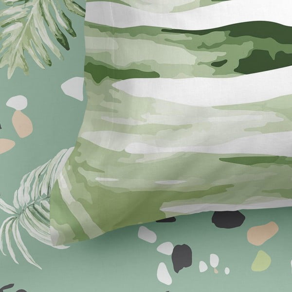 Medvilninė paklodė Happy Friday Basic Delicate, 180 x 200 cm-image-2