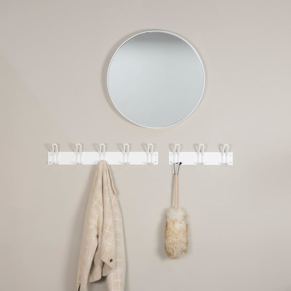 Sieninė lentyna iš metalo baltos spalvos Miles – Spinder Design-image-1