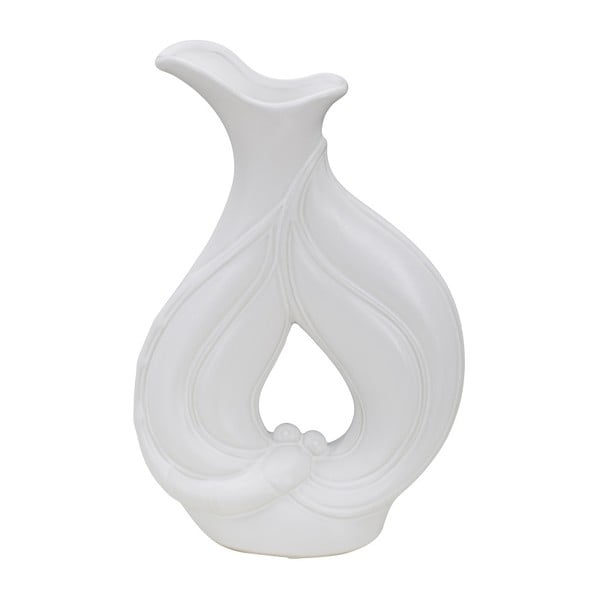 Balto porceliano vaza Mauro Ferretti Lien, aukštis 31 cm