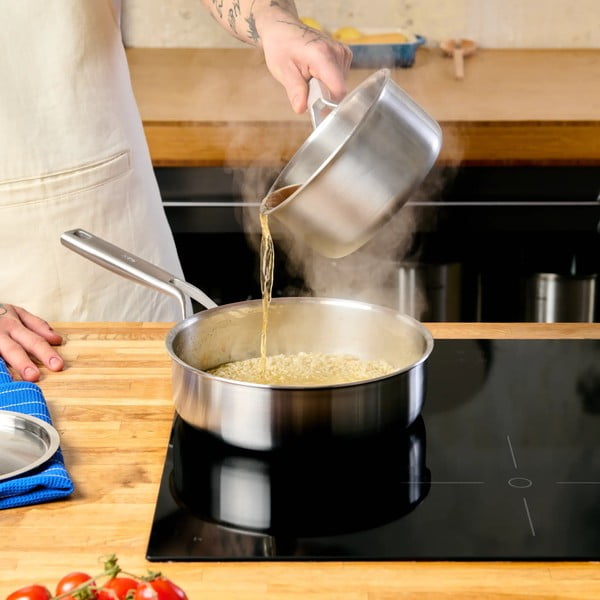 Keptuvė iš nerūdijančio plieno su dangčiu ø 24 cm Lucca 3.0 – FABINI-image-1