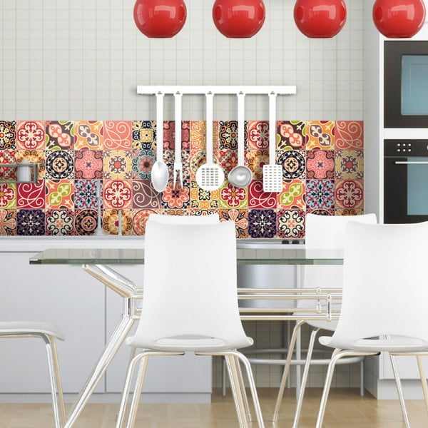 30 sieninių lipdukų rinkinys Ambiance Cement Tiles La Valette, 10 x 10 cm-image-3