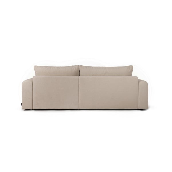 Iš boucle sulankstoma kampinė sofa smėlio spalvos (su dešiniuoju kampu) Quinoa – Bonami Selection-image-4