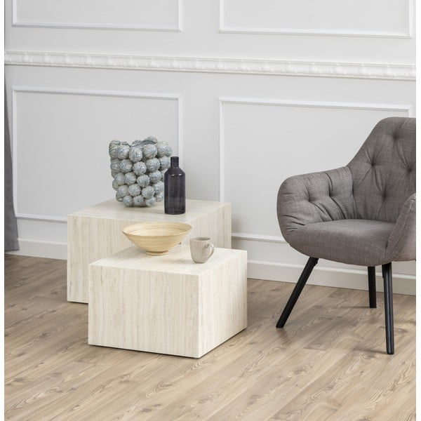 2 kavos staliukų rinkinys 58x58 cm Dice - Actona-image-1