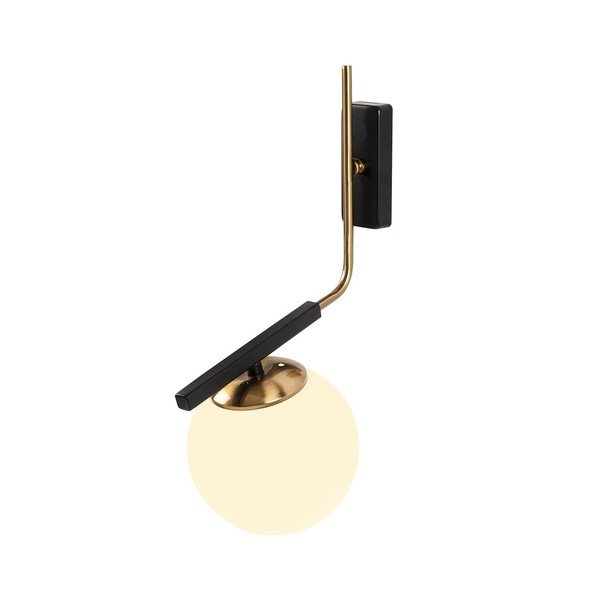 Juodas metalinis sieninis šviestuvas Opviq lights Olympia-image-2
