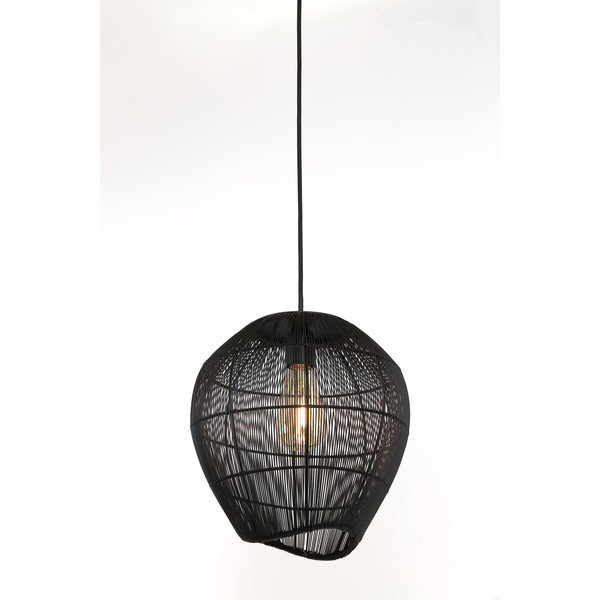 Juodas lubinis šviestuvas ø 28 cm Yumi - Light & Living-image-3