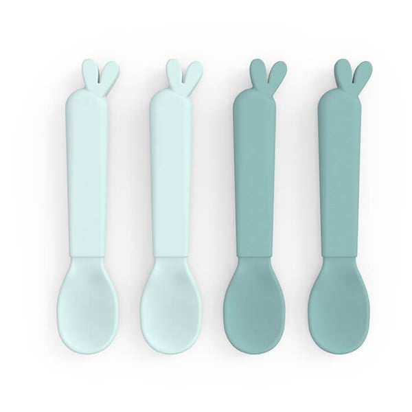 Mėlyni plastikiniai vaikiški stalo įrankiai 4 vnt. Lalee - Done by Deer-image-1