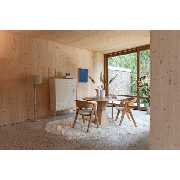 Apvalios formos valgomojo stalas iš ąžuolo ø 120 cm Lotus – Zuiver-image-3