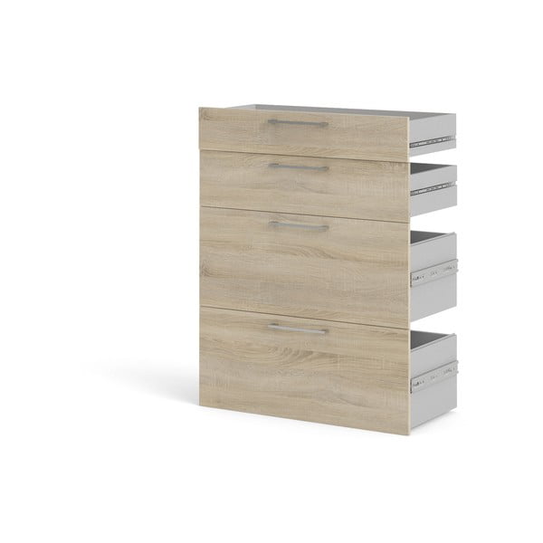 Stalčiai modulinei lentynų sistemai natūralios spalvos iš ąžuolo 84x105 cm Prima – Tvilum-image-2