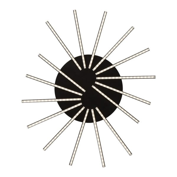 Juodas LED sieninis šviestuvas "Kare Design Radiation Black