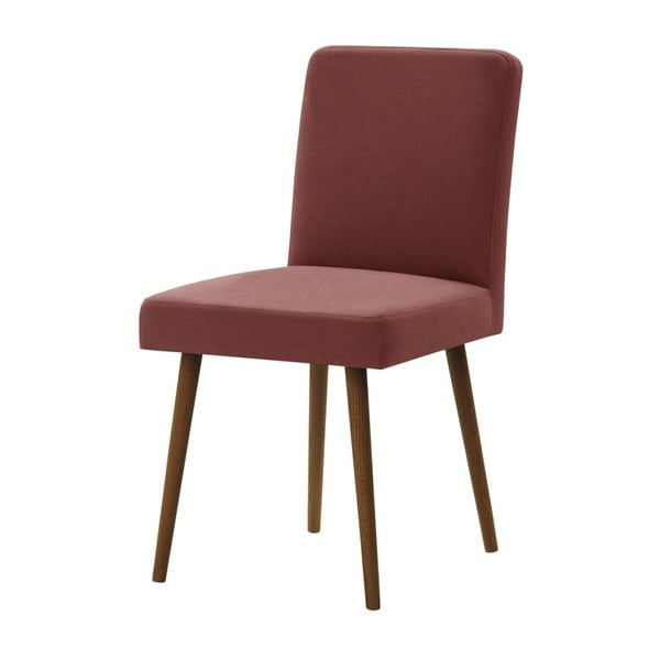 Plytų raudonumo kėdė su tamsiai rudomis buko medienos kojomis Ted Lapidus Maison Fragrance