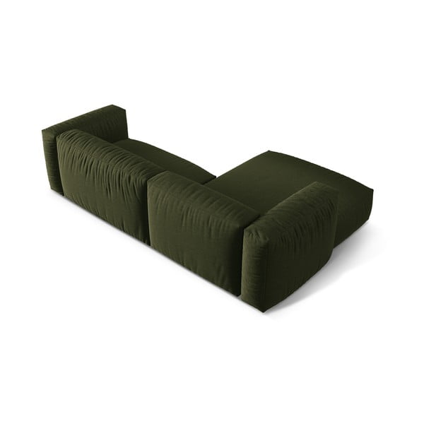 Modulinė kampinė sofa žalios spalvos (su kairiuoju kampu) Martina – Micadoni Home-image-4