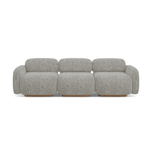 Pilkos spalvos sofa 270 cm Ailani – Makamii