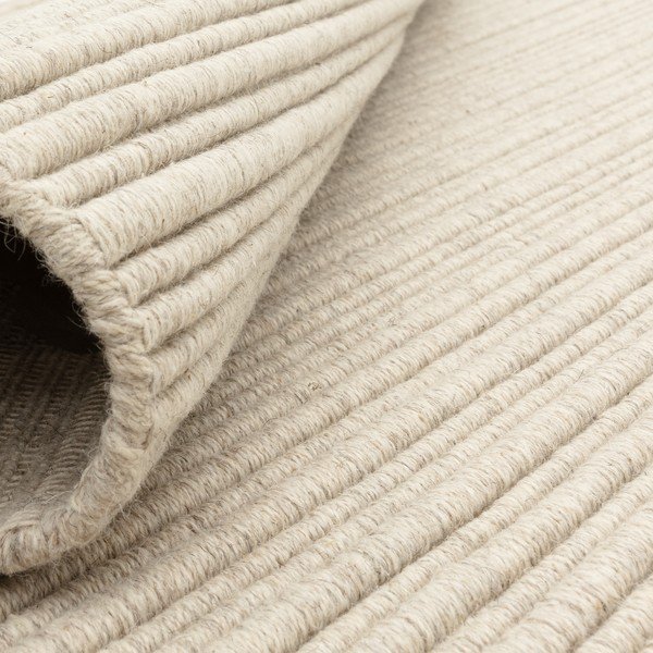 Rankų darbo dramblio kaulo spalvos iš vilnos mišinio kilimas 120x170 cm Ravine – Asiatic Carpets-image-3