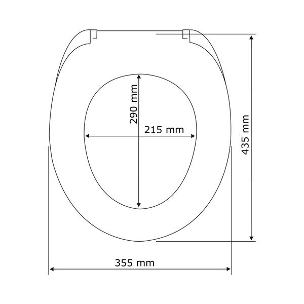 Balta lengvai užsidaranti tualeto sėdynė Wenko Santana, 44 x 37 cm-image-4