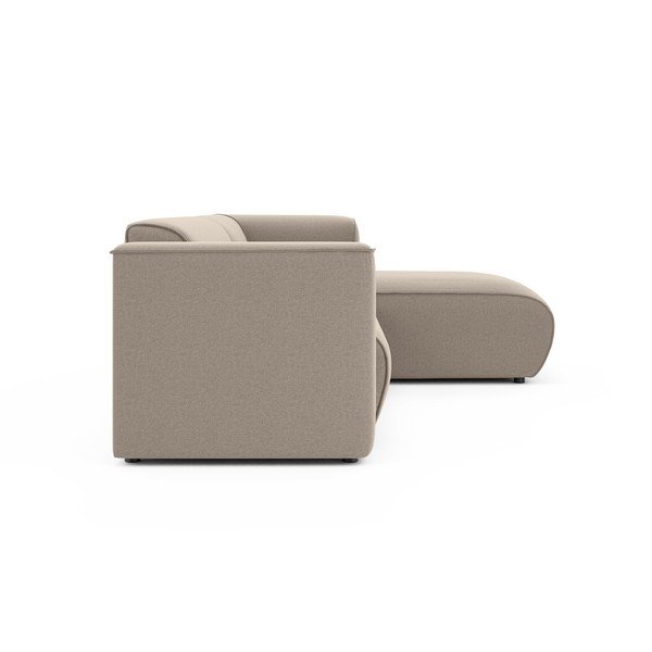 Šviesiai rudos spalvos kampinė sofa (su dešiniuoju kampu/su gultu) Merid  – Ropez-image-3