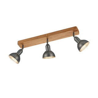Taškinis šviestuvas tamsiai pilkos spalvos/natūralios spalvos 11x58 cm Delhi – Trio