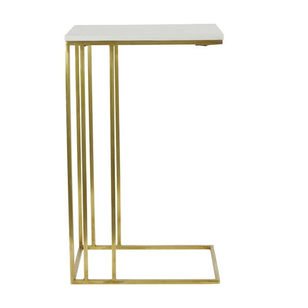 Šoninis stalas su marmuro dekoro stalviršiu 31x41 cm Roshan – Light & Living