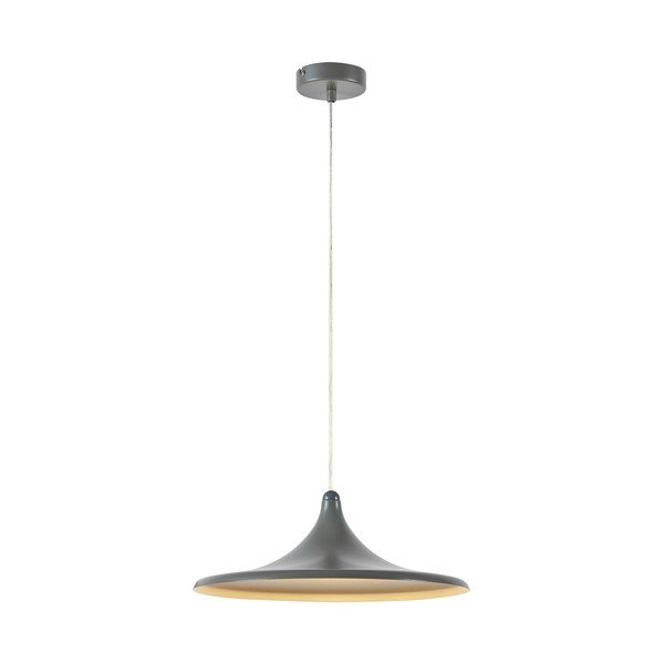 Pilkos spalvos iš metalo kabantis šviestuvas LED su pritemdymo funkcija ø37x13 cm Beam – Markslöjd