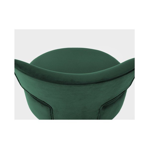 Tamsiai žalias pasirinktinės formos fotelis "Flippin Armchair-image-3
