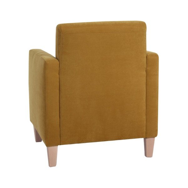 Geltonas fotelis Max Winzer Milla Velor-image-2