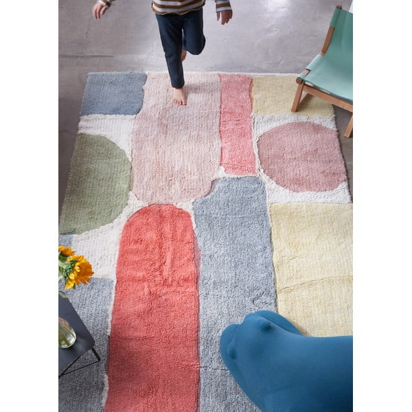 Skalbiamas/rankų darbo iš vilnos vaikiškas kilimas 170x240 cm Abstract – Lorena Canals-image-3