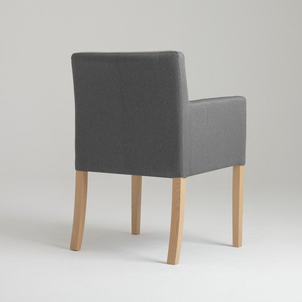 Plieninis pilkas fotelis Custom Form Wilton-image-3