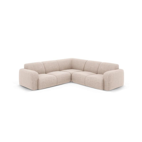 Kampinė sofa smėlio spalvos (kintama/„L“ formos) Molino – Micadoni Home-image-1