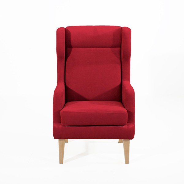 Raudonasis "Max Winzer Bennet Suede" fotelis-image-1
