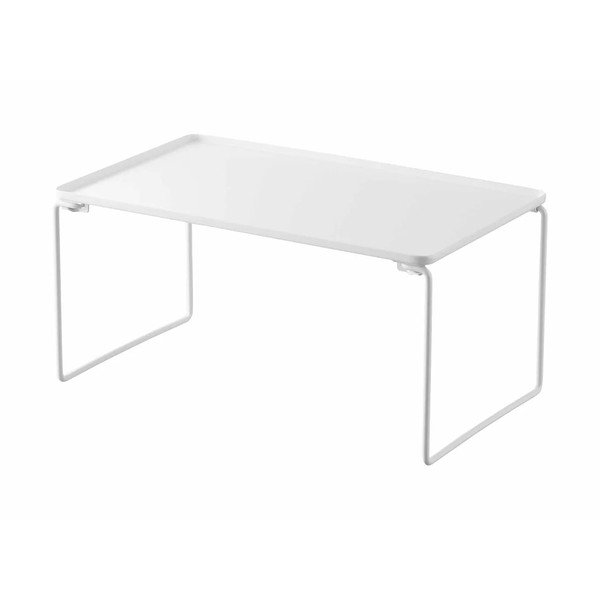 Baltos spalvos iš metalo papildoma virtuvės lentyna 41x19 cm Tower – YAMAZAKI