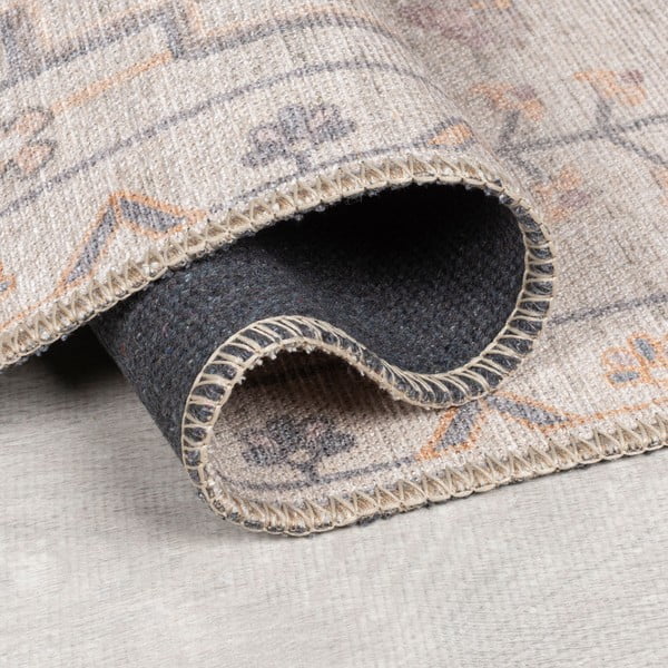 Skalbiamas kreminės spalvos kilimas 115x170 cm Teo Traditional – Flair Rugs-image-2