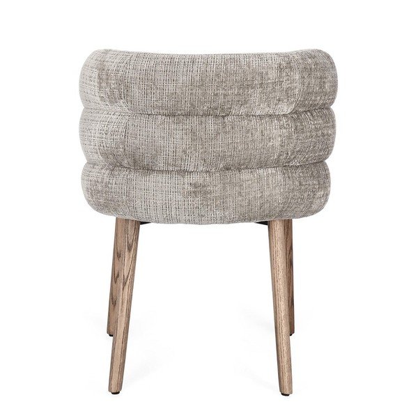 Pilkos spalvos iš audinio valgomojo kėdė Ilma – Bizzotto-image-4