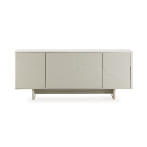Kreminės spalvos šoninė spintelė 180x75x40 cm Solei – MOME