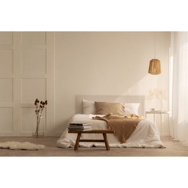 Smėlio spalvos minkštas lovos galvūgalis 160x100 cm Edmond - Really Nice Things-image-2