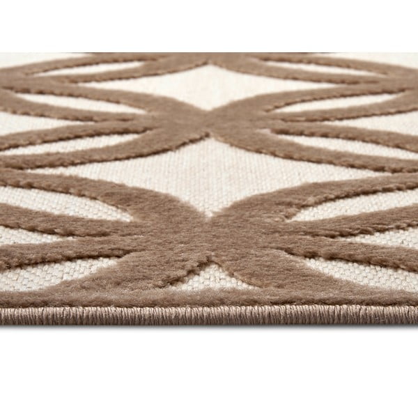 Kilimas rudos spalvos 133x190 cm Iconic Circle – Hanse Home-image-2