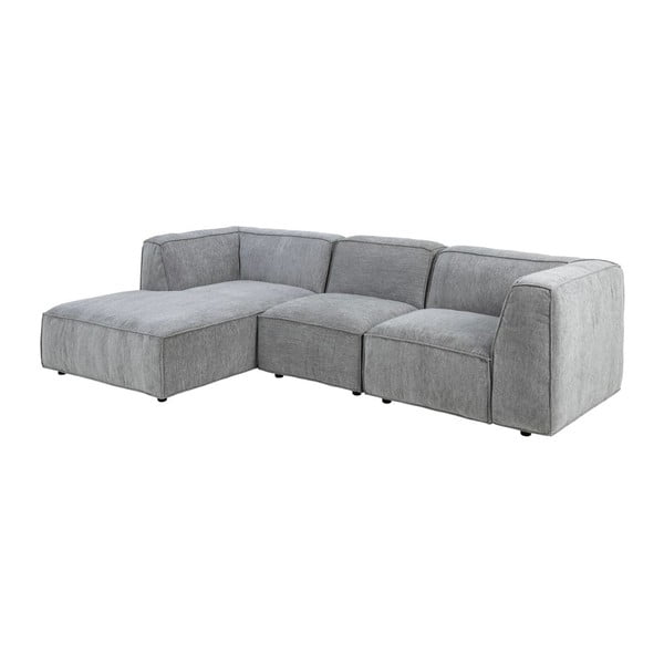 Šviesiai pilka kampinė sofa Bonami Selection Fairfield, 282 cm, kairysis kampas-image-3