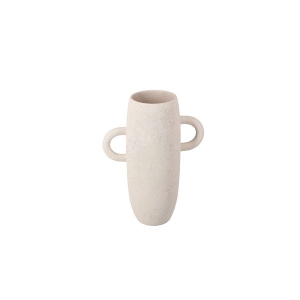 Baltos spalvos iš keramikos vaza (aukštis 30 cm) Bullet – S|P Collection-image-3