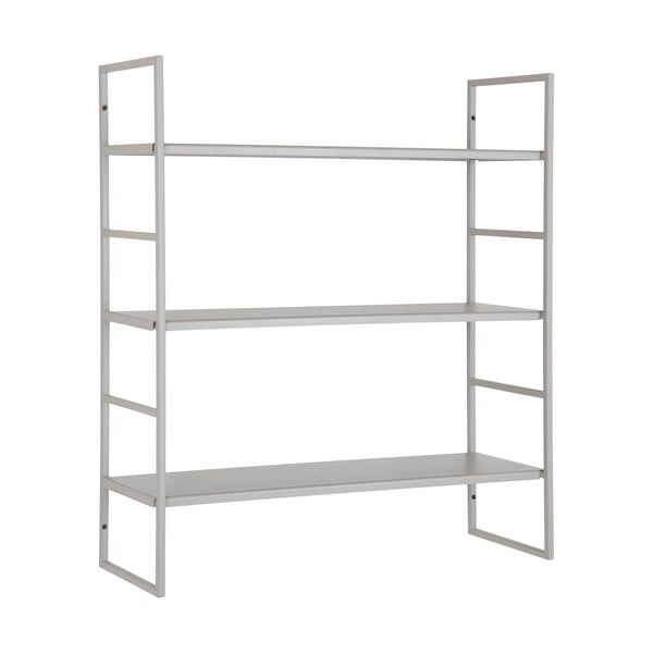 Iš metalo kelių aukštų sieninė lentyna šviesiai pilkos spalvos 48 cm Beja – House Nordic-image-1