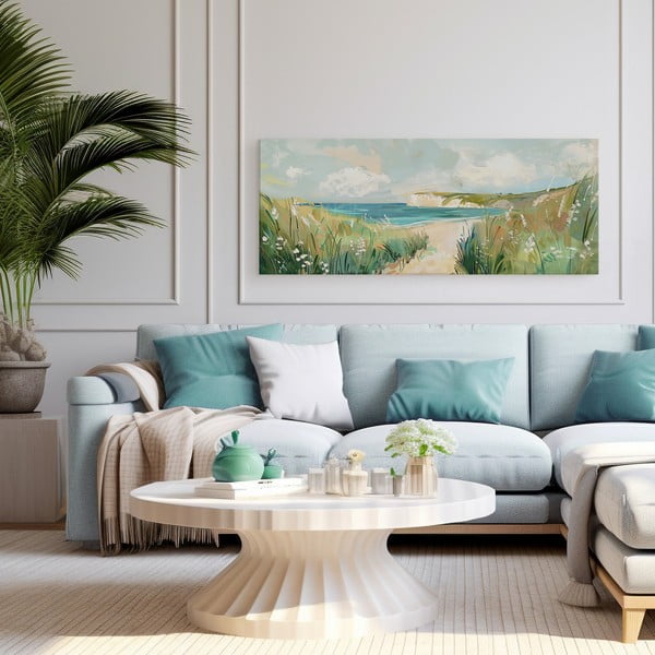 Paveikslas 60x150 cm Gouache Sea – Styler-image-2