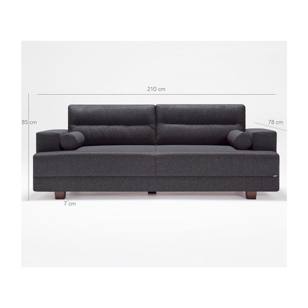 Pilka sofa su otomanu Balcab Home Ivett-image-1