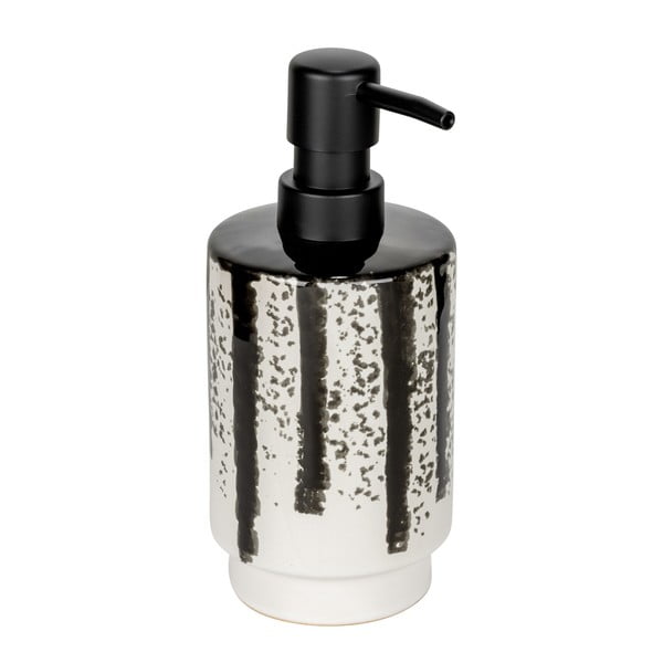 Juodos ir baltos spalvos iš keramikos muilo dozatorius 340 ml Subiza – Wenko