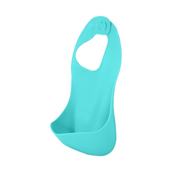 Mėlynas silikoninis seilinukas su kišene Kindsgut Bib-image-3