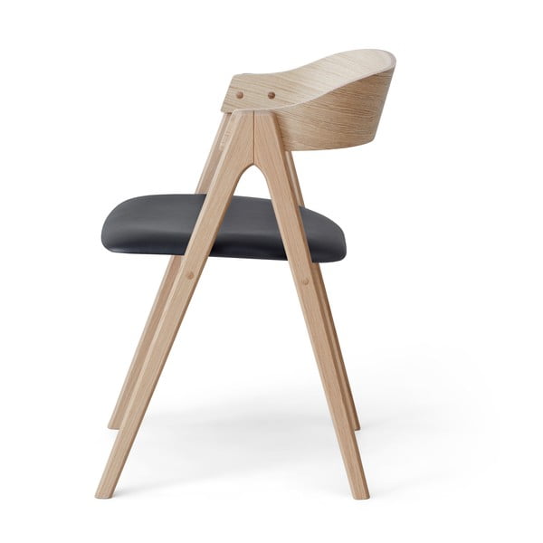 Juodos/natūralios odos valgomojo kėdė Mette - Hammel Furniture-image-3
