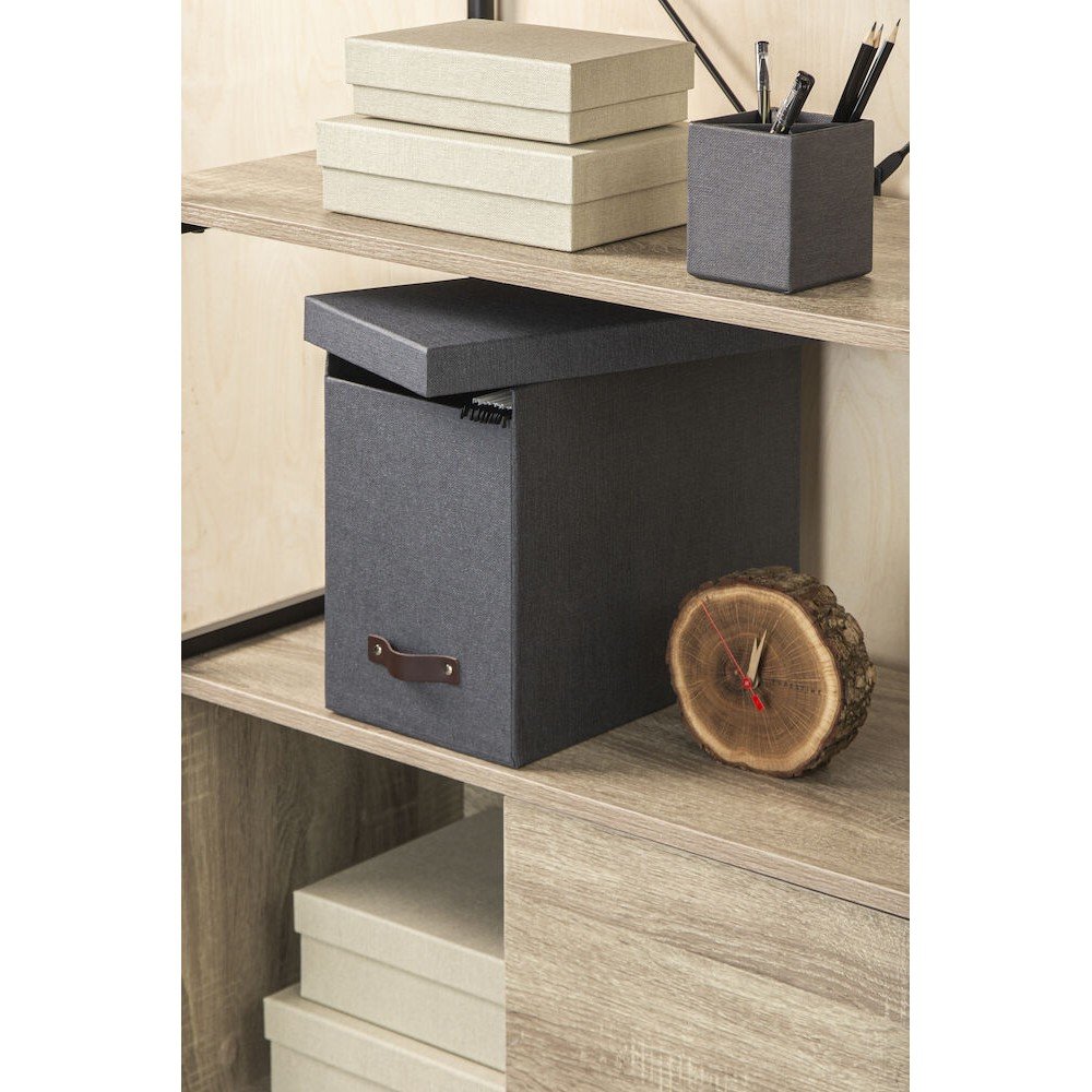 Bigso Box Of Sweden Boîte à Documents Birger Noir | Pen Store Bigso Box Of Sweden Boîte à Documents Birger Noir | Pen Store