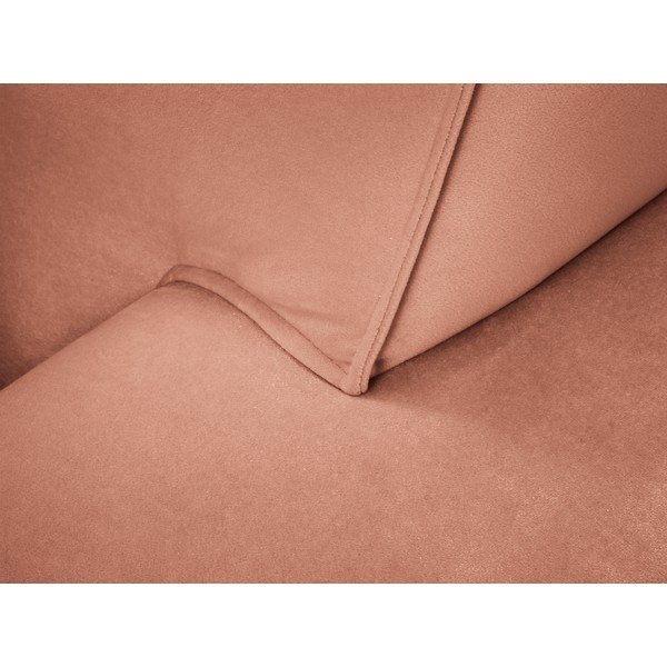 Rožinė aksominė sofa Cosmopolitan Design Siena-image-1