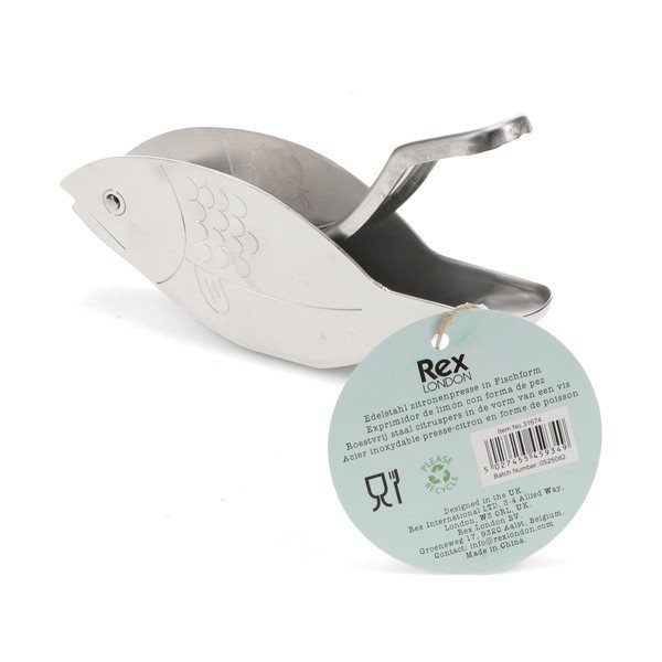 Iš nerūdijančio plieno citrusinių vaisių sulčiaspaudė Fish – Rex London-image-4
