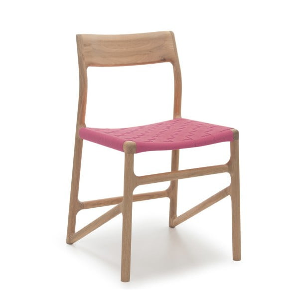 Kėdė Fawn Baltas pigmentas Gazzda, rožinė
