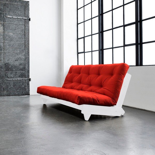 Sofa lova "Karup Fresh" balta/raudona-image-1