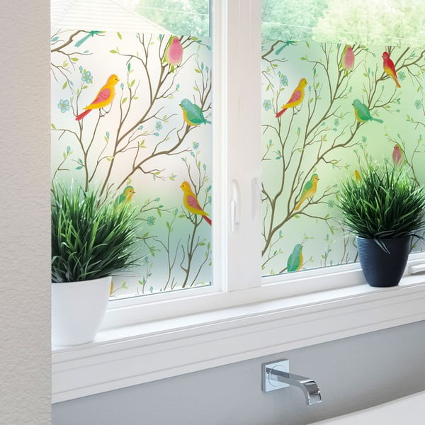 Lango lipdukas 200x40 cm Birds in the Forest - Ambiance-image-1