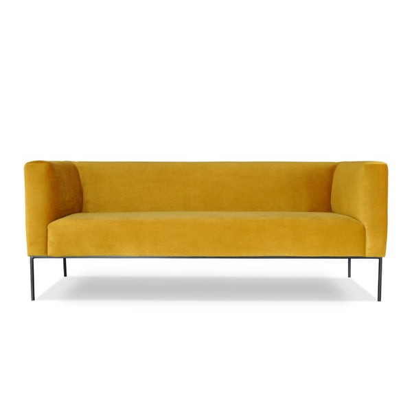 Geltonos spalvos trijų vietų sofa "Windsor & Co. Sofos Neptūnas