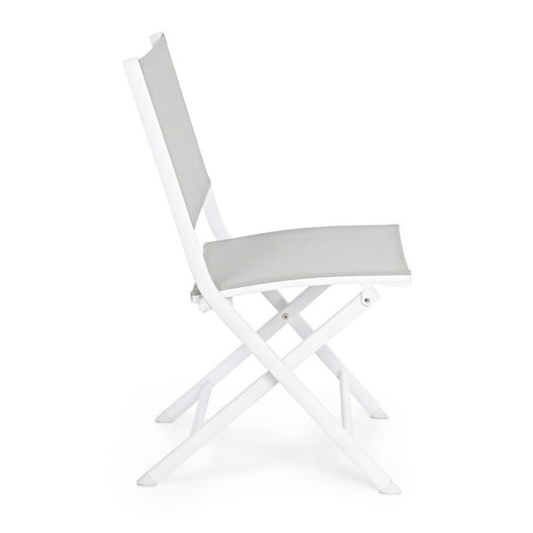 Baltos spalvos metalinė sodo kėdė Elin   – Bizzotto-image-3